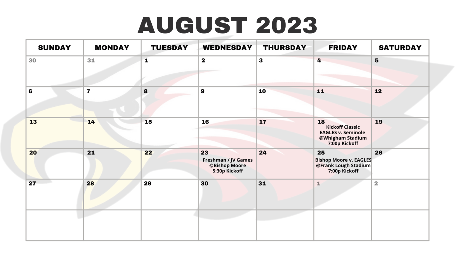 Edgewater High School Football Calendar: Stay Up to Date